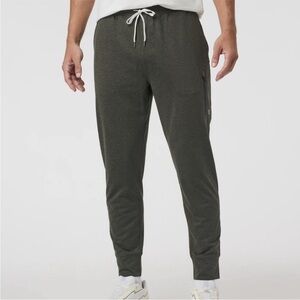 Vuori Joggers Men’s Sunday Performance Pants Dark Heathered Green Large